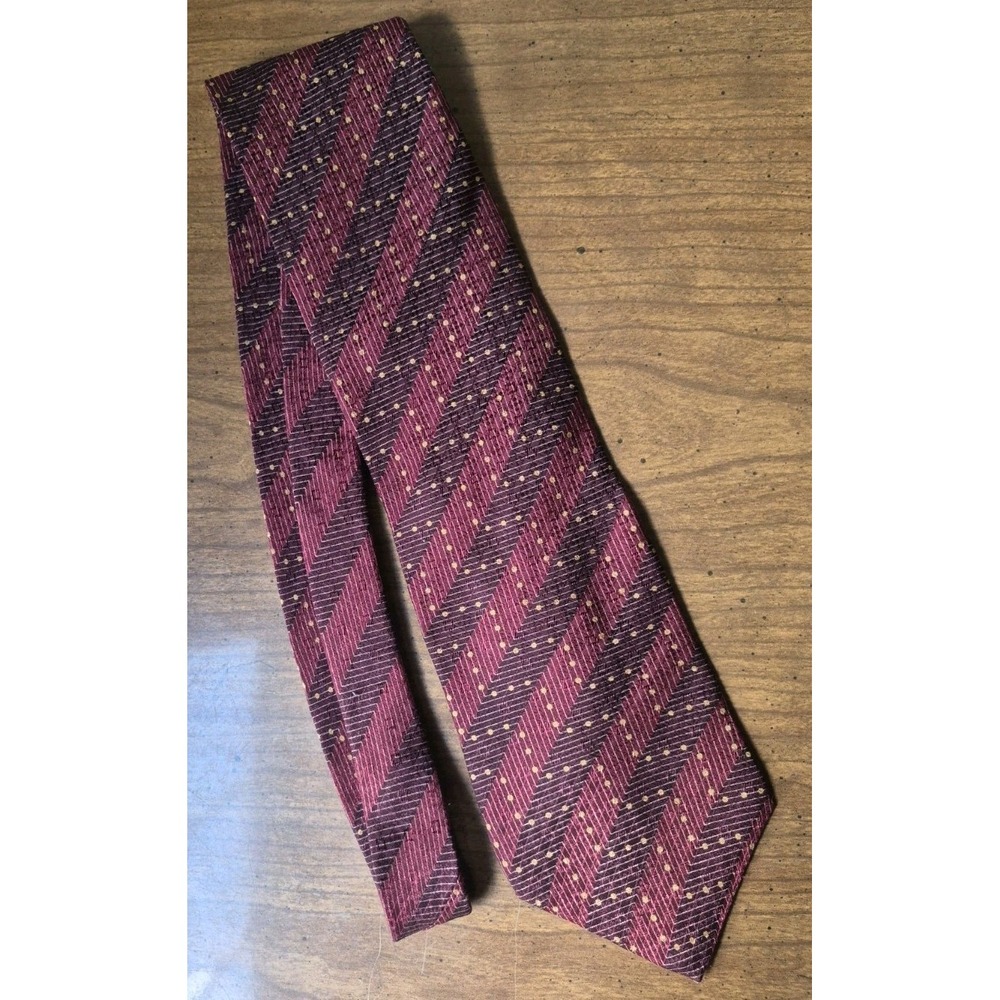 Nautica Men's Necktie Burgundy/Gold